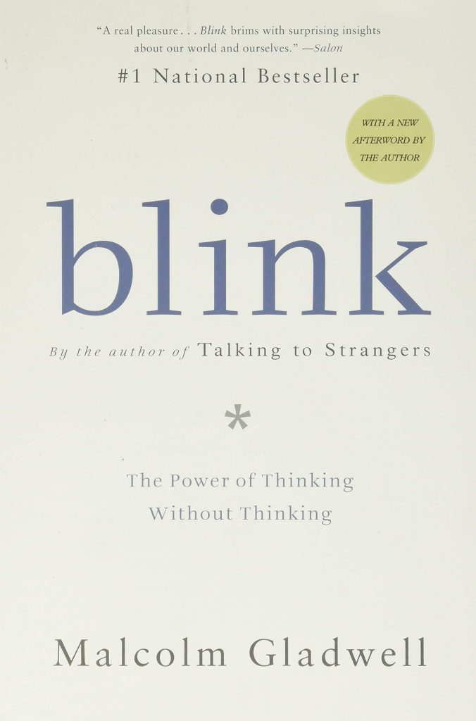 Malcom Gladwell: Blink, kirjan kansi