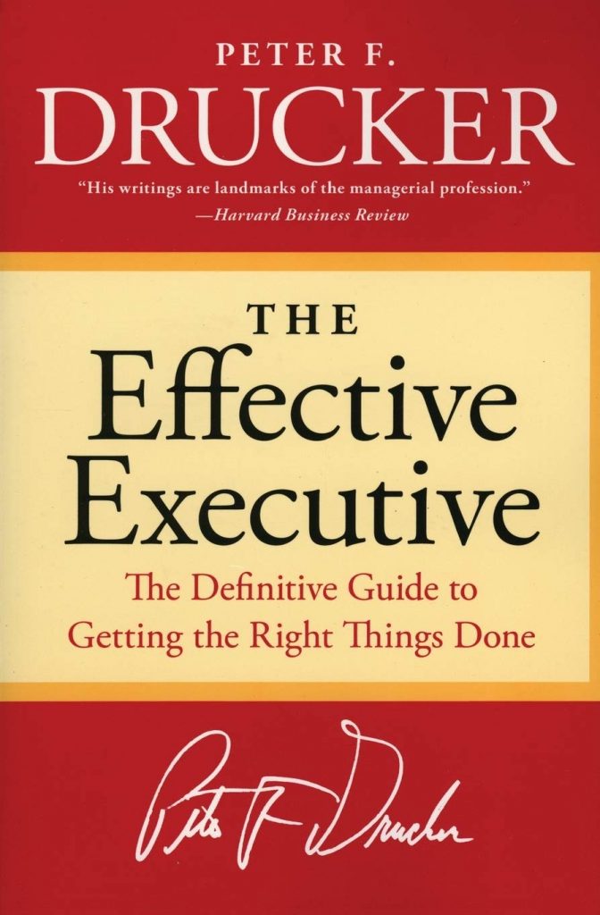 Peter Drucker: The Effective Executive, kirjan kansi
