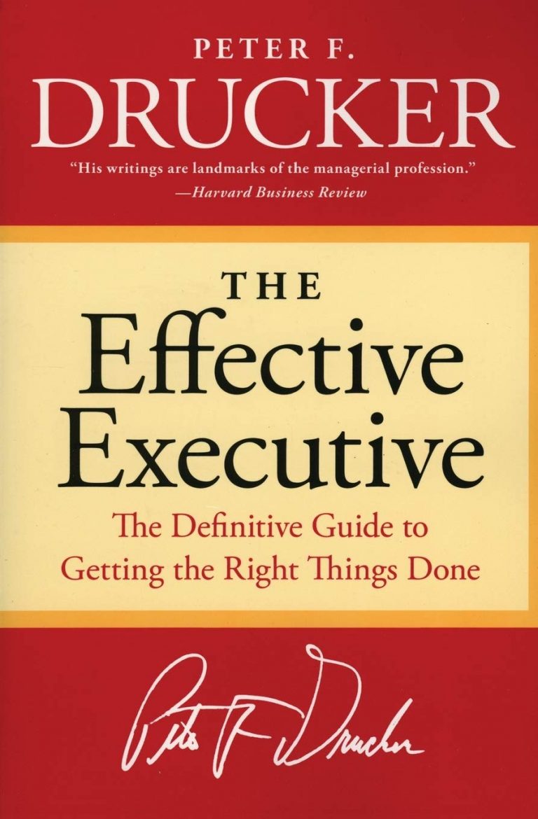Peter Drucker: The Effective Executive, kirjan kansi