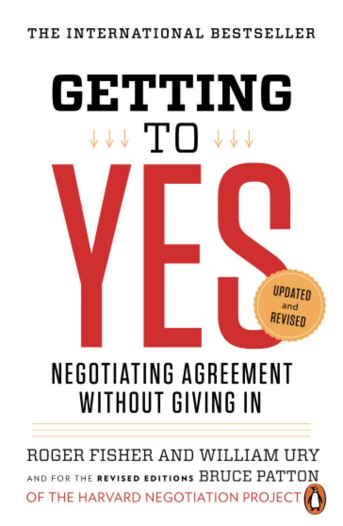 Fisher & Ury: Getting to YES, kirjan kansi