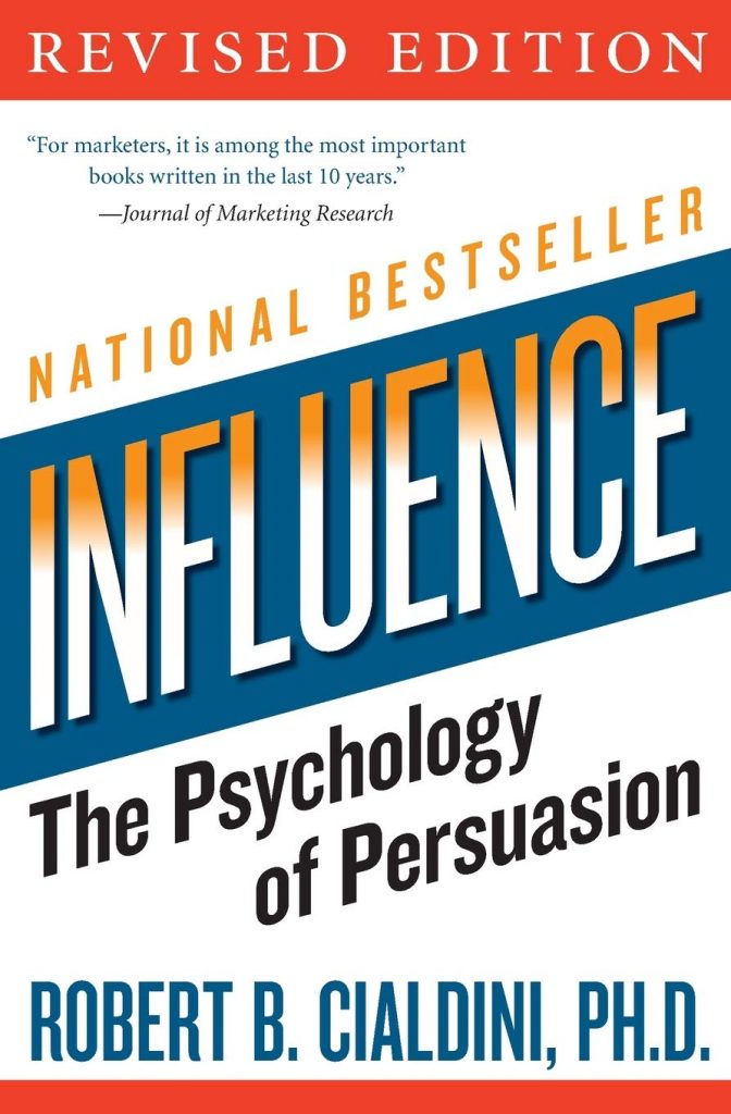 Cialdini: Influence The Psychology of Persuasion, kirjan kansi