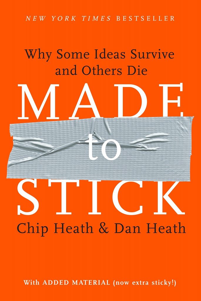 Chip Heath & Dan Heath: Made to Stick, kirjan kansi