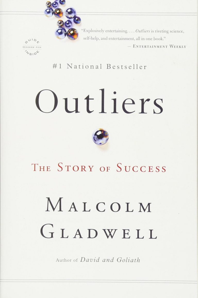 Gladwell: Outliers, kirjan kansi