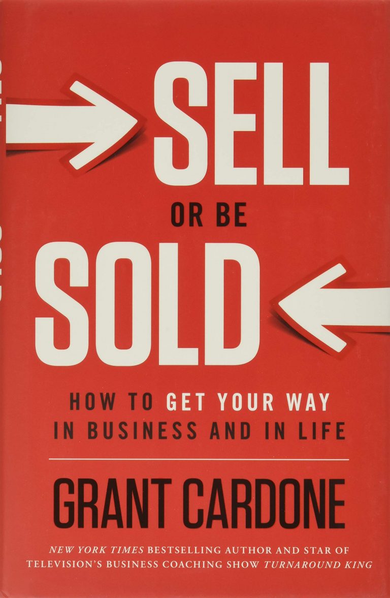 Cardone: Sell or Be Sold, kirjan kansi