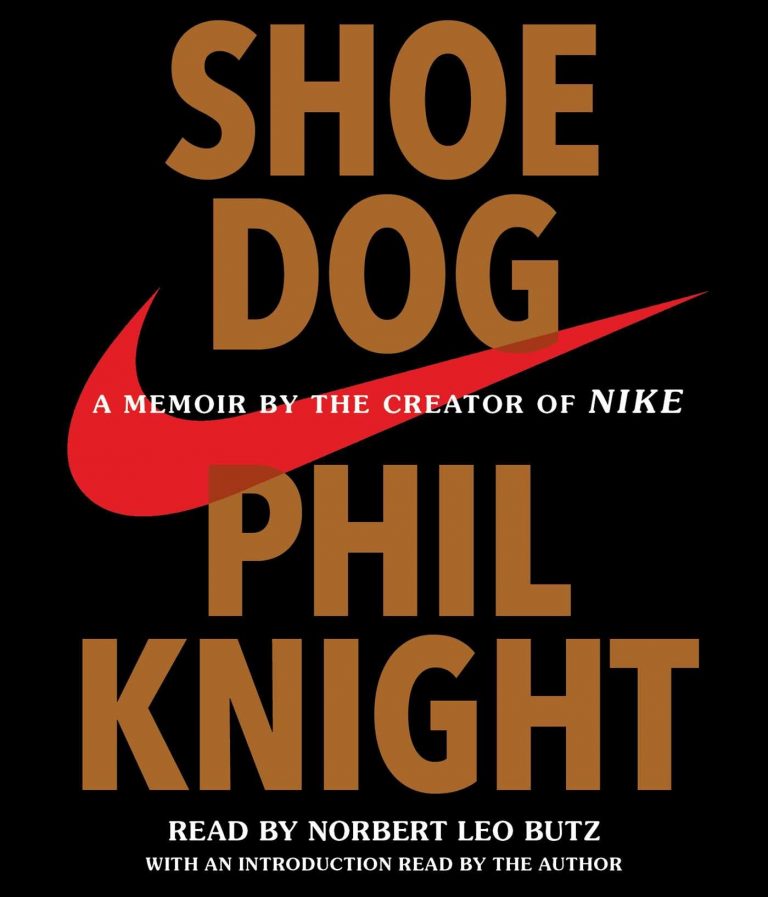 Phil Knight: Shoe Dog, kirjan kansi