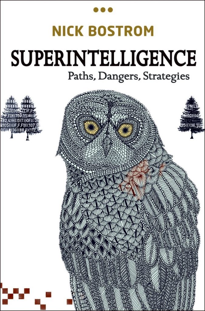 Bostrom: Superintelligence, kirjan kansi