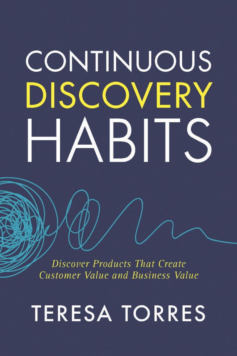 Torres: Continuous Discovery Habits, kirjan kansi