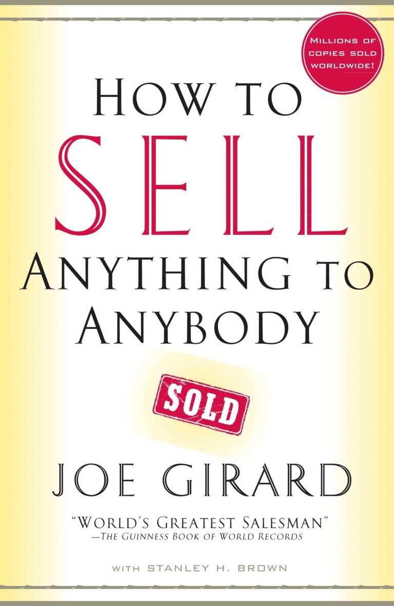 Girard: How to Sell Anything to Anybody, kirjan kansi