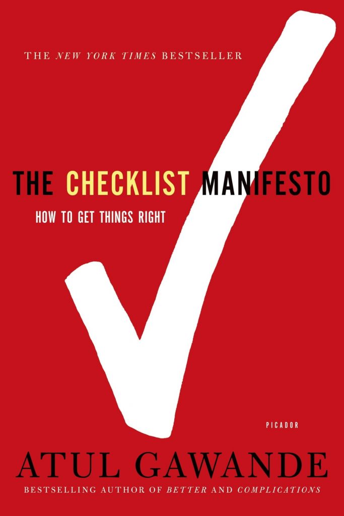The Checklist Manifesto, kirjan kansi