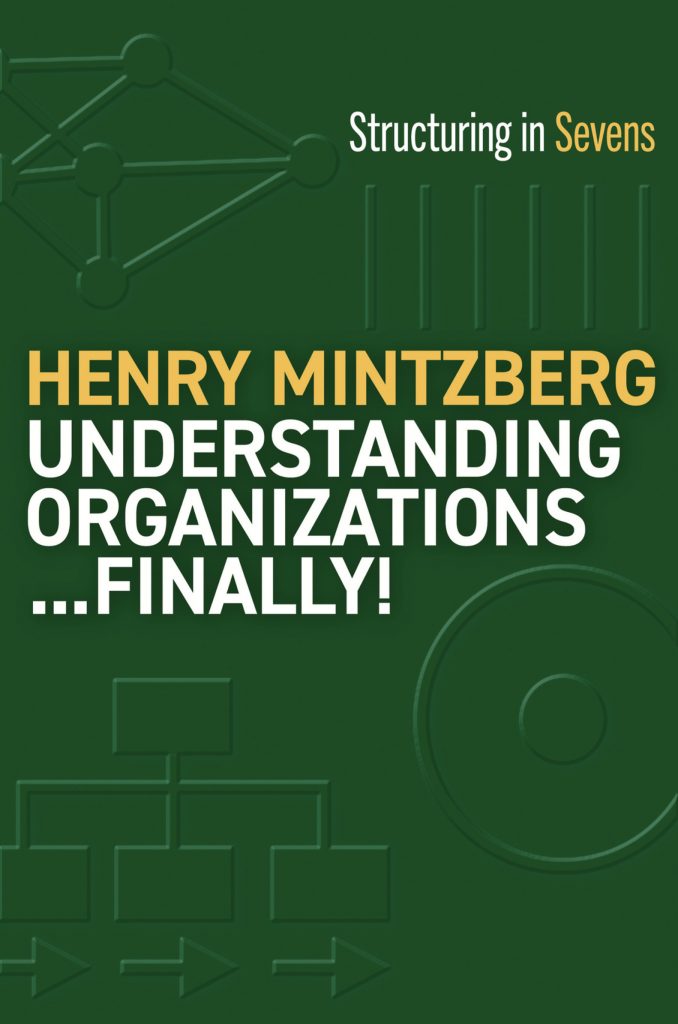 Mintzberg: Understanding Organizations – finally, kirjan kansi