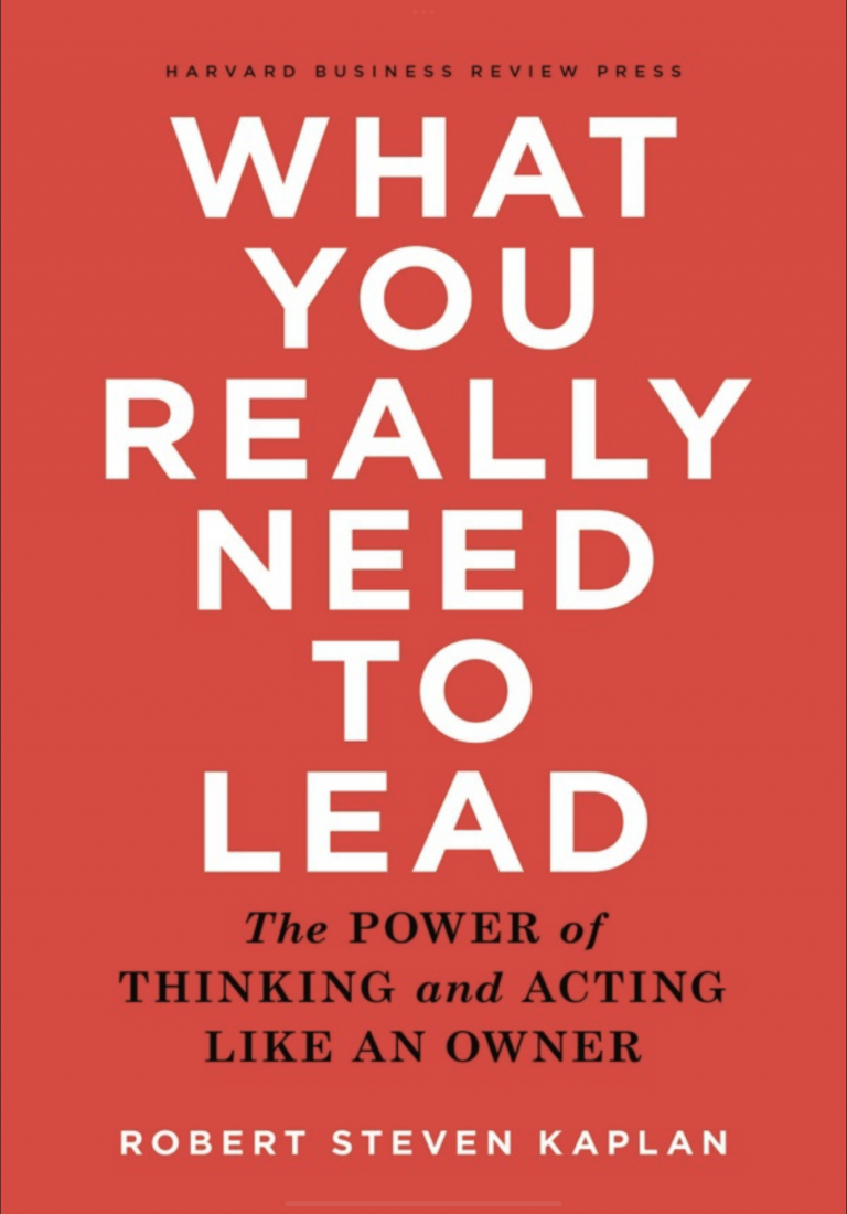 What You Really Need to Lead, kirjan kansi
