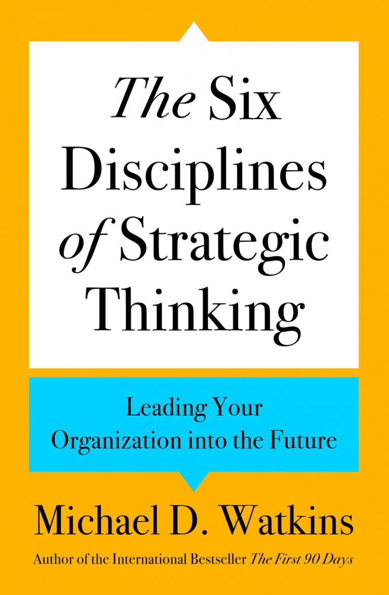 The Six Disciplines of Strategic Thinking, kirjan kansi
