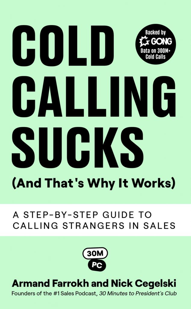Cold Calling Sucks!, kirjan kansi