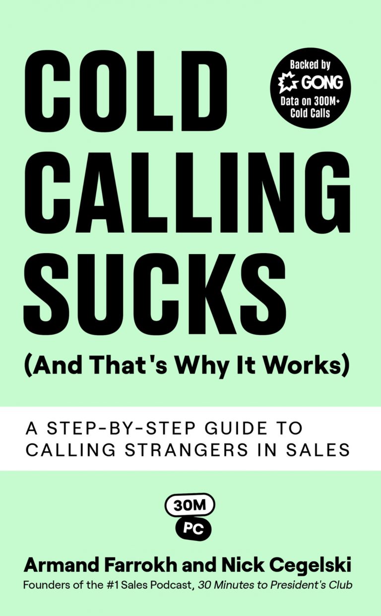 Cold Calling Sucks!, kirjan kansi